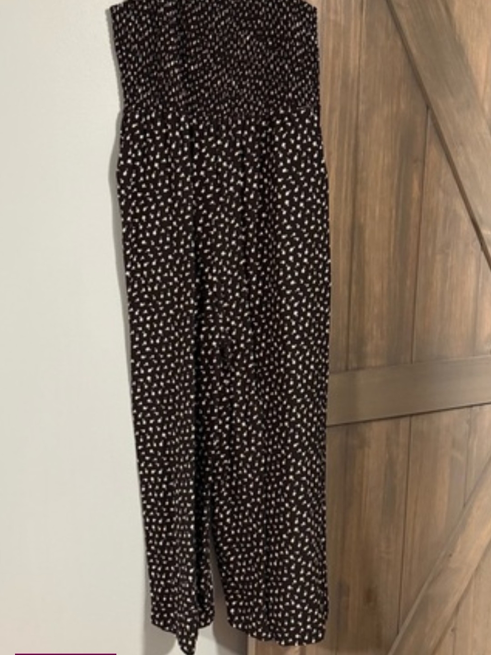 LOFT Black And White Jumpsuit